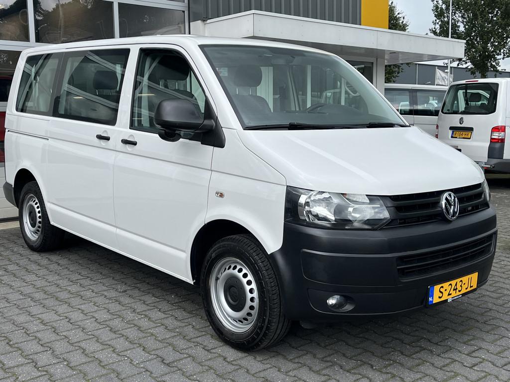 Volkswagen Transporter Kombi 2.0 TDI 140 PK DSG Automaat L1H, Auto's, Volkswagen, Euro 5, Stof, Gebruikt, Zwart
