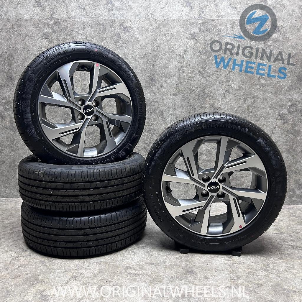 17 inch originele velgen + zomerbanden Kia Stonic, Banden en Velgen, Nieuw, 17 inch, Personenwagen