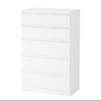 Gezocht: Witte ladekast, bij voorkeur IKEA, Gebruikt, 5 laden of meer, 100 tot 150 cm, 25 tot 50 cm