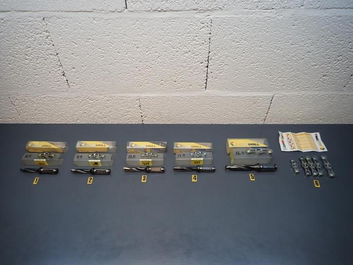 ISCAR ChamDrill Volboor / U-Boor / Hardmetaal 10.5 t/m 16mm, Doe-het-zelf en Verbouw, Draaibanken, Gebruikt, Ophalen of Verzenden