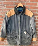 Carhartt upcycle recycle jacket blazer coat jas M L vintage, Maat 52/54 (L), Verzenden, Carhartt, Grijs