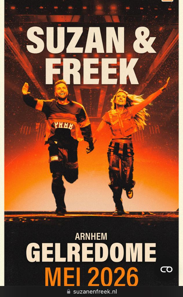 Suzan & Freek zaterdagavond 16 mei, Tickets en Kaartjes, Twee personen