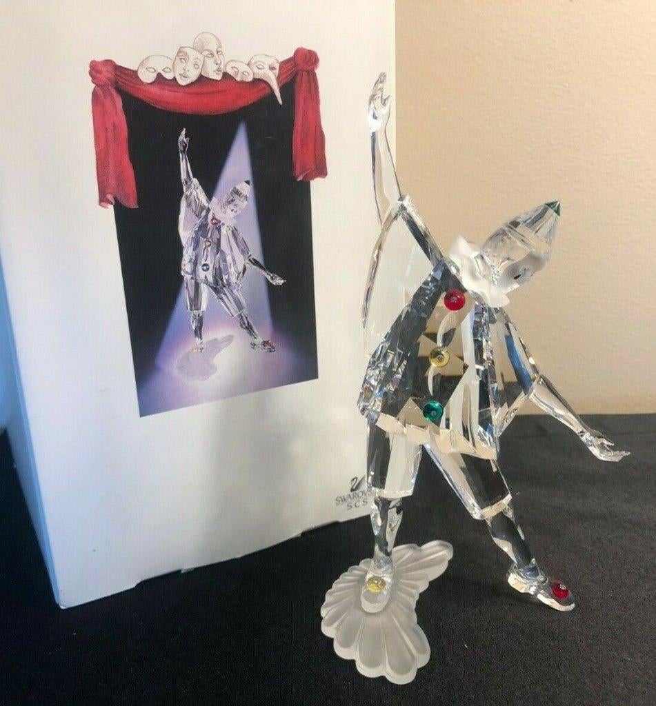 Swarovski Pierrot incl.doos & certificaat & plaquettes, Verzamelen, Ophalen of Verzenden, Nieuw, Figuurtje