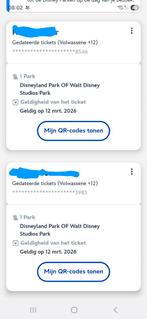 Disneyland parijs 2 kaartjes - Donderdag 12 maart, Tickets en Kaartjes, Overige Tickets en Kaartjes, Twee personen