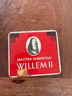 Willem II sigarenblikje, 20 Extra Senoritas, Ophalen of Verzenden, Gebruikt