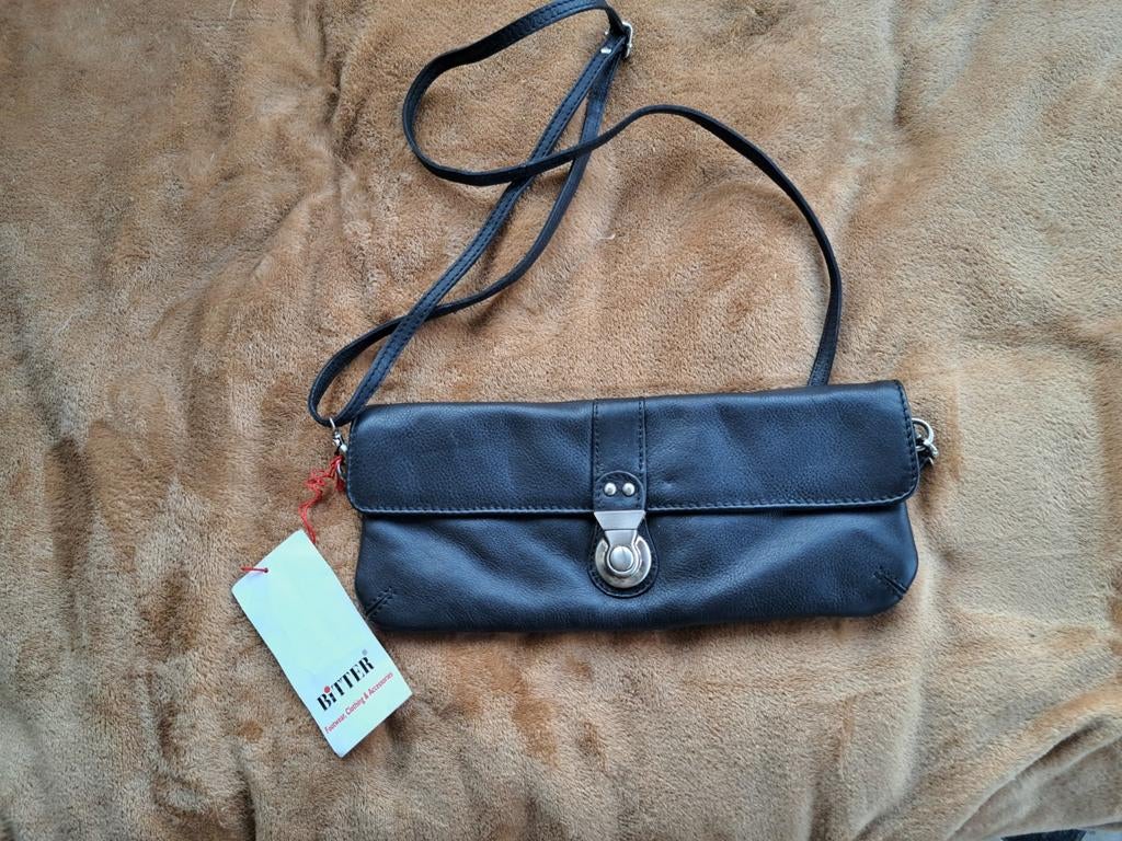 Zwart cross over tasje Bitter nieuw, Sieraden, Tassen en Uiterlijk, Portemonnees, Verzenden, Nieuw, Zwart