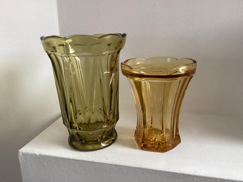 Twee vintage vazen, Ophalen of Verzenden