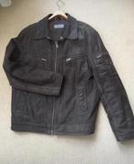 Bruine echt leren (suède) jas, Ophalen of Verzenden, Zo goed als nieuw, Maat 52/54 (L), Bruin