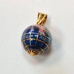 Vintage Wereldbol Hanger - ZILVER, Gebruikt, Ophalen of Verzenden, Zilver, Overige kleuren