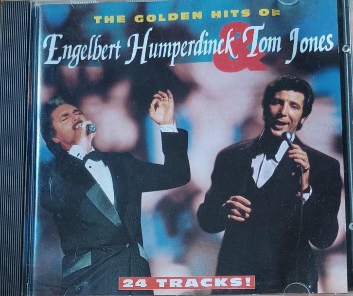 CD - Engelbert Humperdinck & Tom Jones-The Golden Hits Of, Cd's en Dvd's, Cd's | Overige Cd's, Zo goed als nieuw, Ophalen of Verzenden