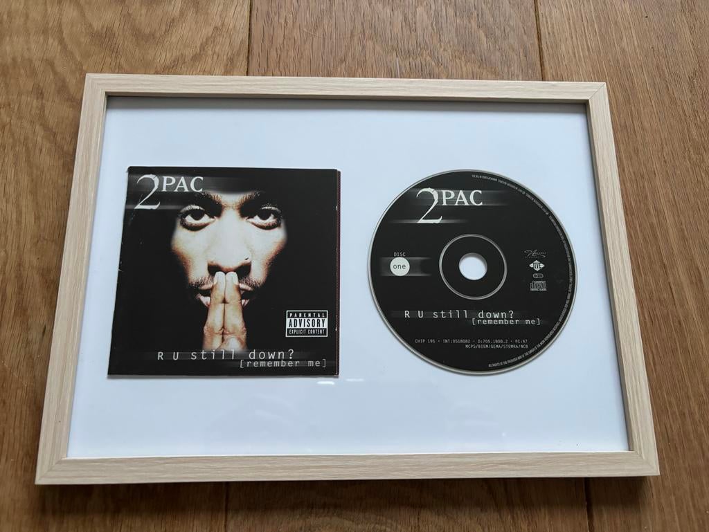 2Pac - R U Still Down? Ingelijste CD A4, Ophalen of Verzenden, Zo goed als nieuw