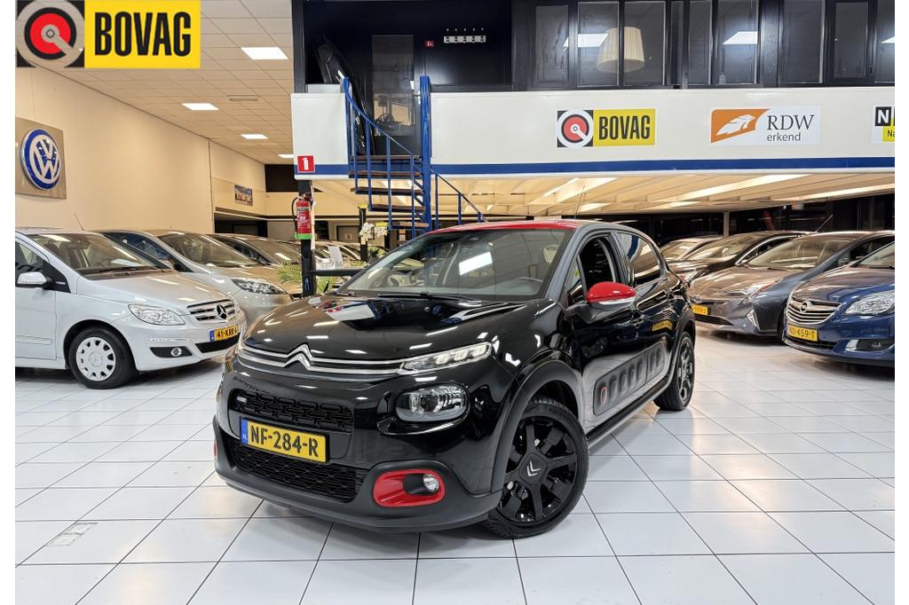 Citroën C3 1.2 PT S&S Shine Bovag Garantie (bj 2017), Auto's, Citroën, 1025 kg, Euro 6, 1199 cc, Zwart