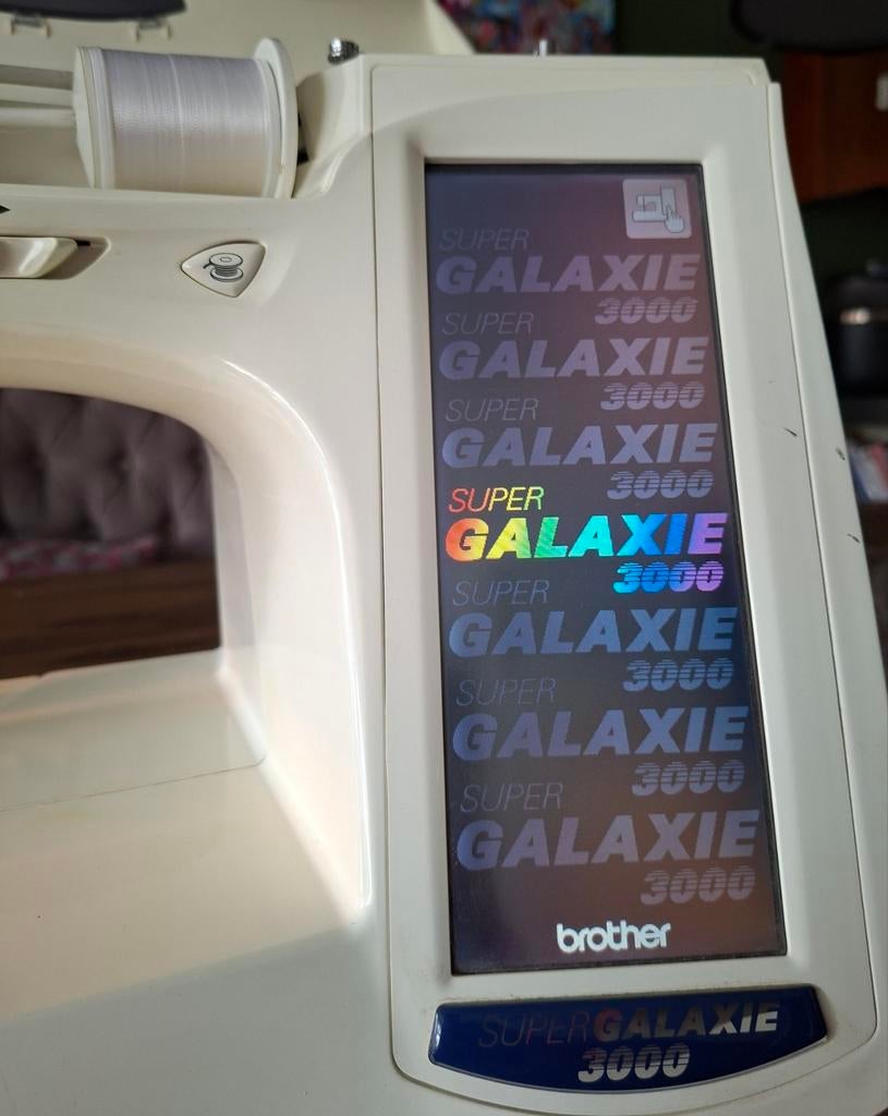 Brother naai/borduurmachine  super galaxy 3000. €600,-, Hobby en Vrije tijd, Ophalen, Gebruikt, Naaimachine, Brother