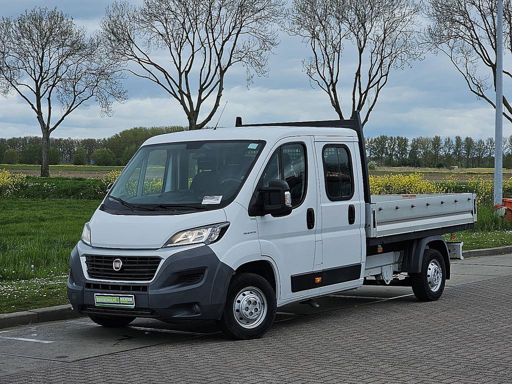 FIAT DUCATO 2.3 l4 open laadbak navi, Auto's, Gebruikt, Euro 6, 7 stoelen, Wit