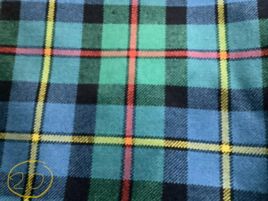 Schotse Tartan, Macleod of Harris Wol, genoeg voor 1 kilt, Wol, Overige kleuren, Ophalen of Verzenden, 30 tot 120 cm
