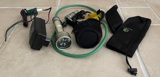 greenforce duiklamp, Watersport en Boten, Ophalen of Verzenden, Zo goed als nieuw, Duiklamp
