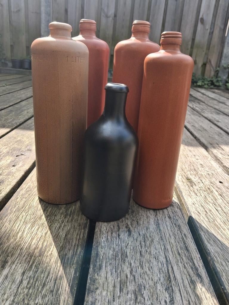 5 stenen kruiken, Ophalen of Verzenden, Overige kleuren, Minder dan 50 cm