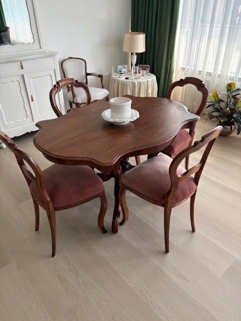 Biedermeier eethoek, Ophalen, Gebruikt, Biedermeier, Vier personen