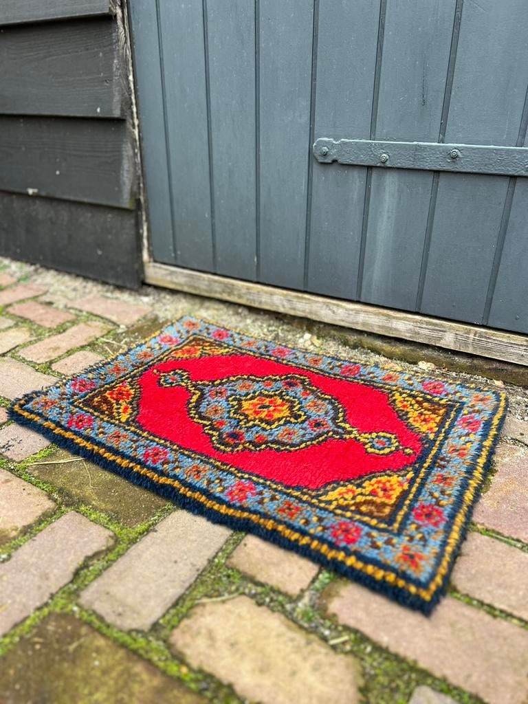 Decoratief vintage Smyrna matje, Ophalen of Verzenden