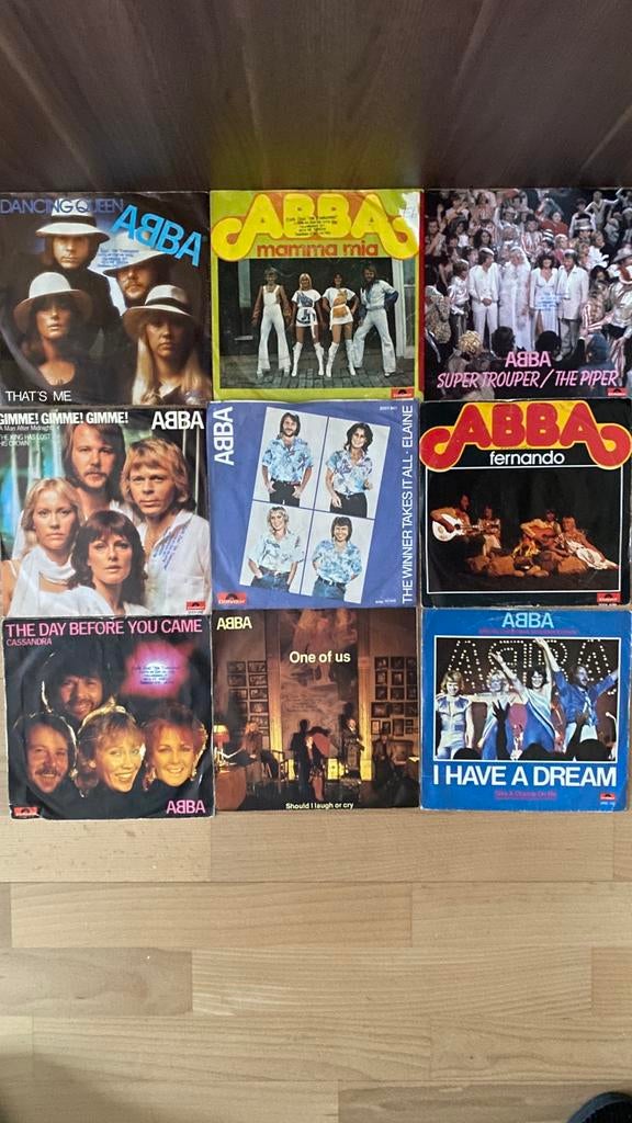 ABBA.  9  x., Ophalen of Verzenden, Gebruikt, 7 inch, Overige soorten