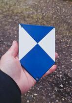 Nieuw emaille Unesco bordje, rijksmonumenten schild., Reclamebord, ., Nieuw, Ophalen of Verzenden