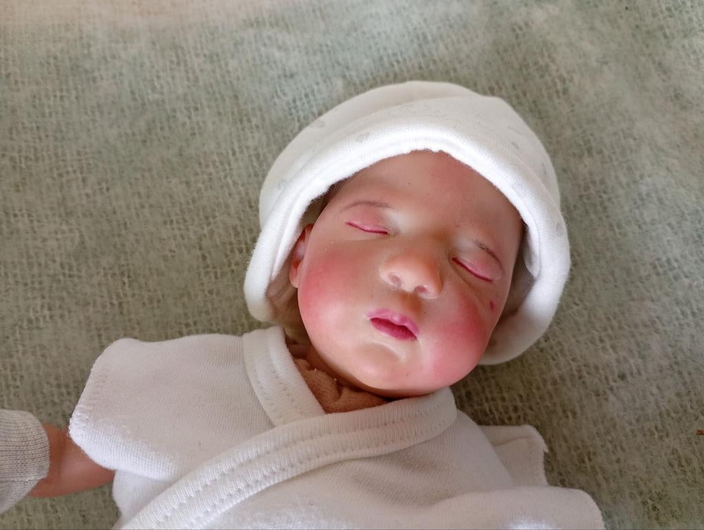 Prematuurtje Reborn Luna., Verzamelen, Ophalen of Verzenden, Zo goed als nieuw, Babypop, Levensecht of Reborn