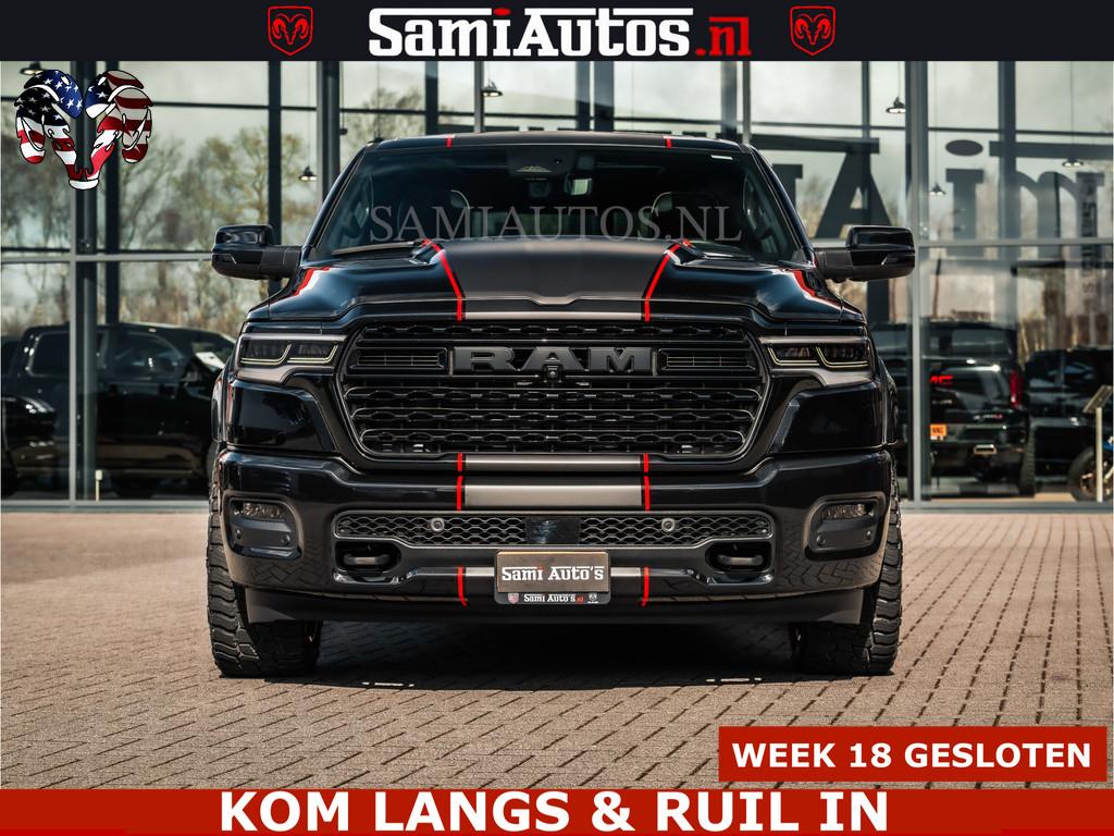 Dodge Ram HULK | Limited Night H.O 540HP 706Nm | Massage + F, Auto's, Dodge, Automaat, Met garantie (alle), Zwart, Leder