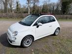 Fiat 500C 0.9 85pk Turbo Twinair 2012 Wit, Auto's, Euro 5, Cabriolet, Leder en Stof, Wit