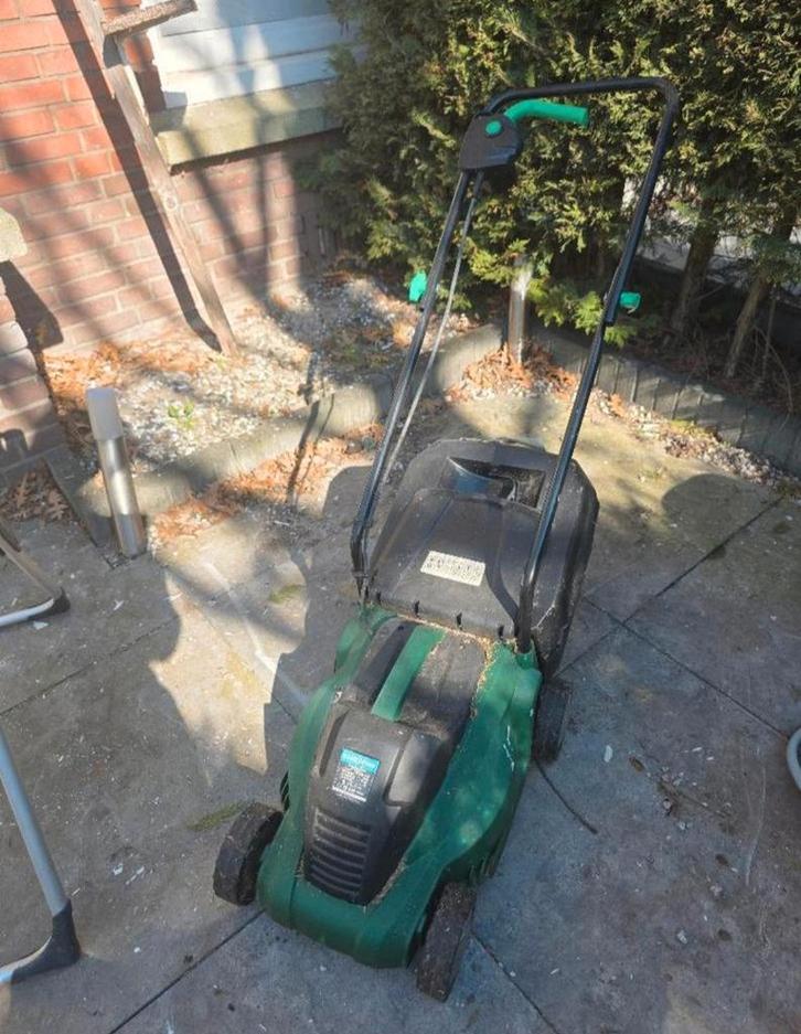 Elektrische Grasmaaier, Tuin en Terras, Grasmaaiers, Gebruikt, Elektrische grasmaaier, 30 t/m 39 cm, Cirkelmaaier, Opvangbak, Ophalen