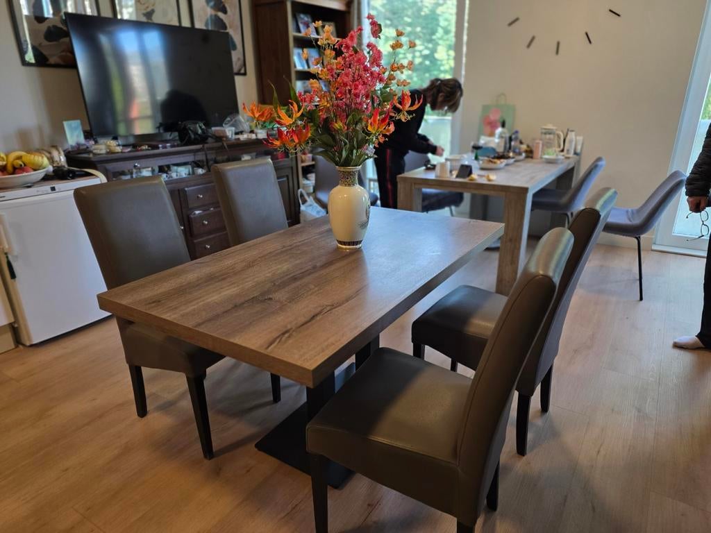 Nette eettafel (80x140 cm), Huis en Inrichting, Tafels | Eettafels, Ophalen of Verzenden, Rechthoekig, 50 tot 100 cm