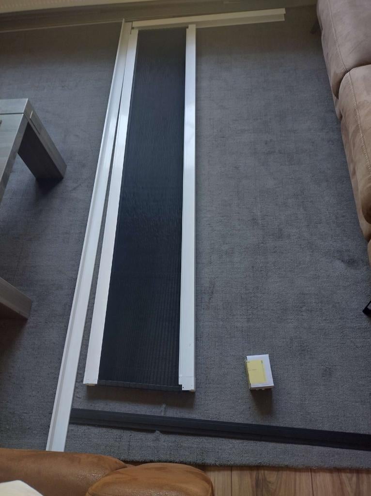 Nieuwe Unilux plisséfit easy hordeur 201/202cm hoog 89breed, Doe-het-zelf en Verbouw, Deuren en Horren, Ophalen, Nieuw, Hordeur