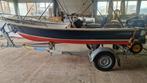 Consoleboot met Yamaha 9.9PK en trailer, Watersport en Boten, Vis- en Consoleboten, Ophalen, Gebruikt, Tot 10 pk, 3 tot 6 meter
