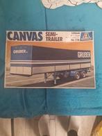 Italeri Canvas Semi-Trailer Gruber 1:24 Modelbouw Kit, Hobby en Vrije tijd, Modelbouw | Auto's en Voertuigen, Italeri, Groter dan 1:32