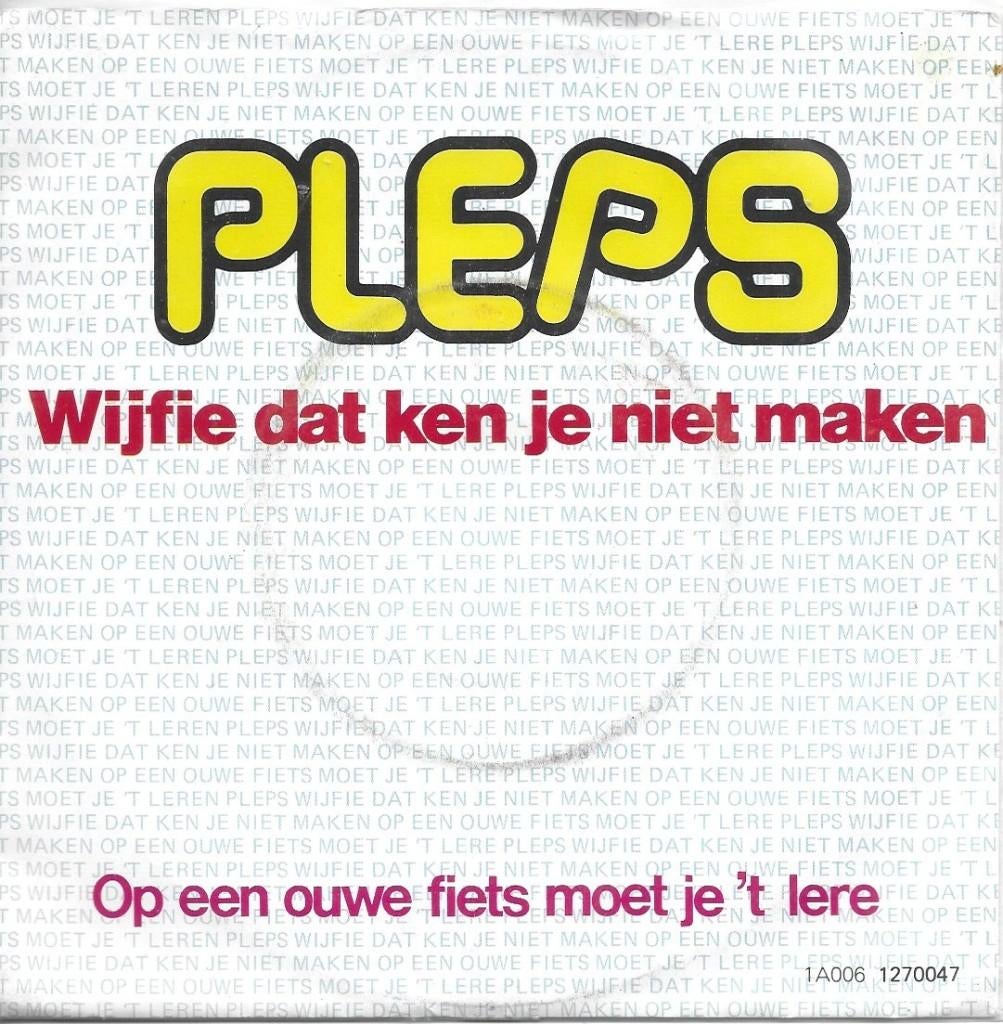 Vinyl Single Pleps, Cd's en Dvd's, Ophalen of Verzenden, Gebruikt, Pop
