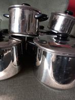 Pannenset voor op gas, Ophalen, Zo goed als nieuw, Rvs, Pannenset