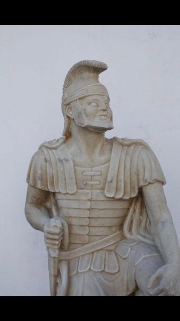 Marmer beeld Spartan, 300, Romein, Alchilles, Antiek en Kunst, Ophalen