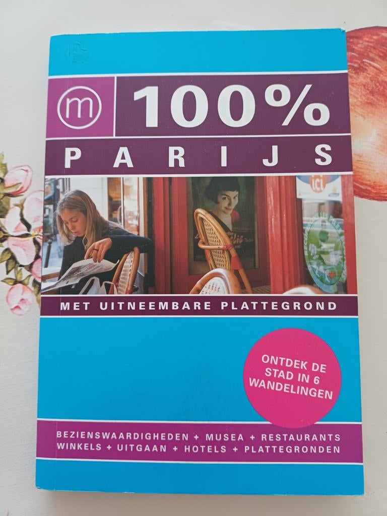 100% Parijs Reisgids met uitneembare plattegrond, Boeken, Reisgidsen, Europa, Ophalen of Verzenden, Zo goed als nieuw, Reisgids of -boek