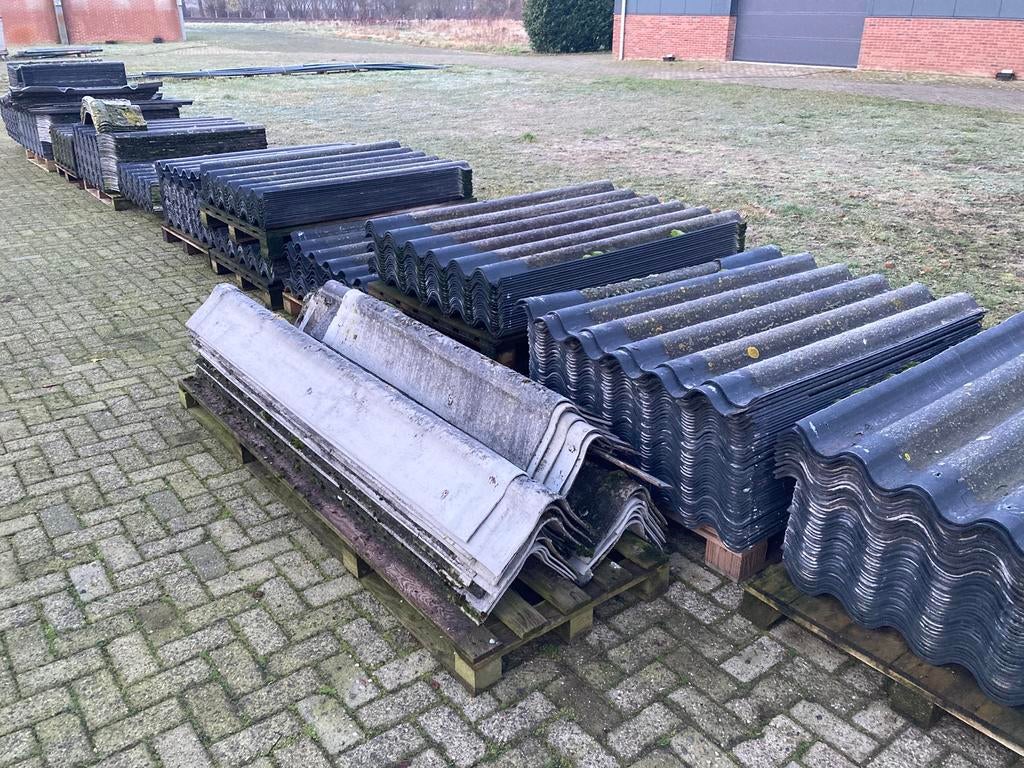 Golfplaten 153x105, Doe-het-zelf en Verbouw, Ophalen, Overige materialen, Gebruikt, Zwart