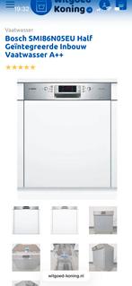 Bosch half geïntegreerde inbouw vaatwasser SMI86NO5EU, 60 cm of meer, Minder dan 10 liter, Ophalen of Verzenden, Zo goed als nieuw