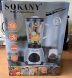 Sokany Multi-Purpose Blender - 400W, RVS, 3 snelheden, Nieuw, Ophalen of Verzenden, Blender, V