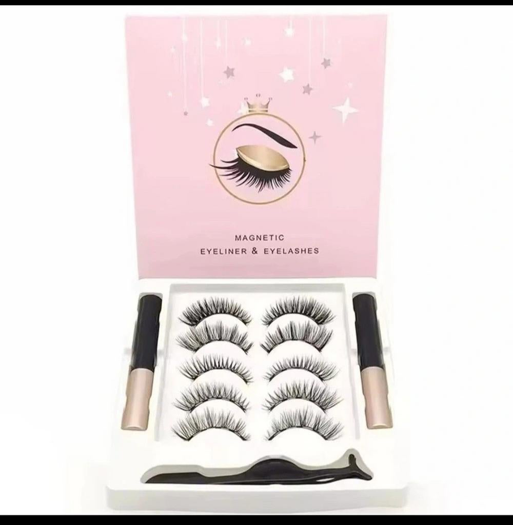 Magnetische wimpers met eyeliner en applicator, Ophalen of Verzenden