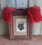 Stel antieke epauletten + bijbehorende foto, Ophalen of Verzenden, Hout, Minder dan 50 cm, Minder dan 50 cm