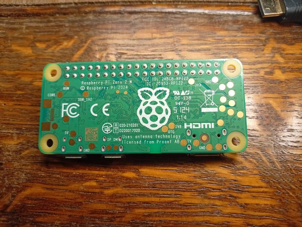 Raspberry Pi zero 2 W 2024, Ophalen of Verzenden, Zo goed als nieuw