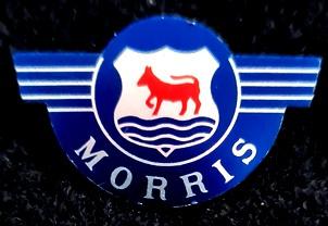 Morris auto logo pin- blik, Verzenden, Nieuw, Transport, Speldje of Pin