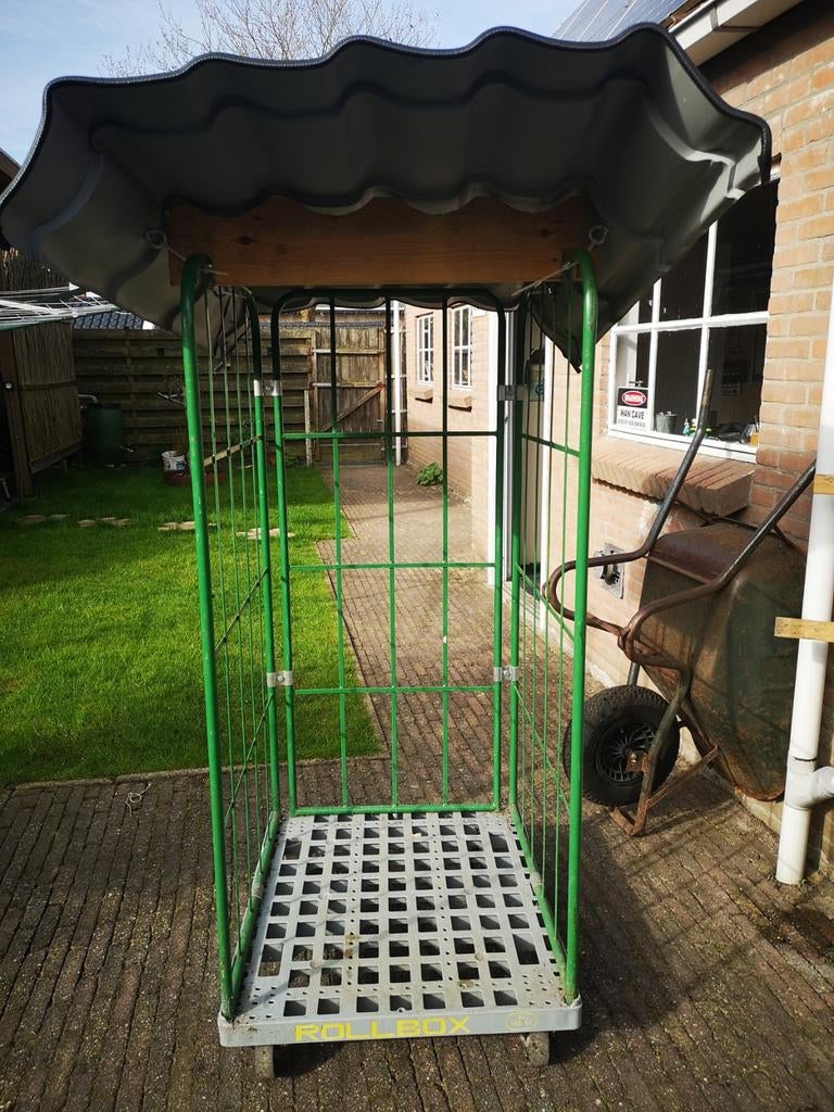 Opslag voor hout, rolcontainer, Doe-het-zelf en Verbouw, 100 liter of meer, Ophalen, Transportkar