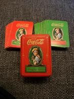 Vintage Coca-Cola Speelkaarten in Blik - Rood & Groen, Een of twee spelers, Ophalen of Verzenden, Gebruikt