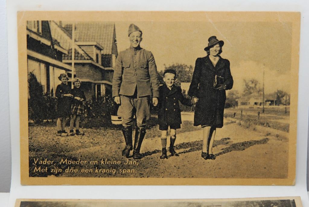 Oude mobilisatie ansichtkaart., Ophalen of Verzenden, Landmacht, Nederland, Foto of Poster