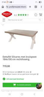 Eettafel met X-poot, Huis en Inrichting, Tafels | Eettafels, Ophalen of Verzenden
