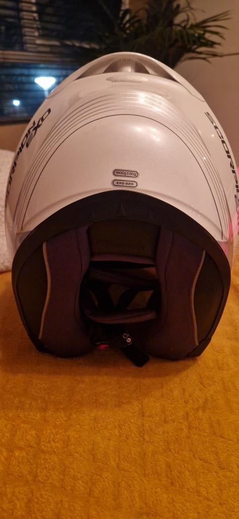 2x Scorpion EXO-920 Systeemhelm -beton en Wit, Maat XS, Motoren, Overige merken, M, Systeemhelm, Heren