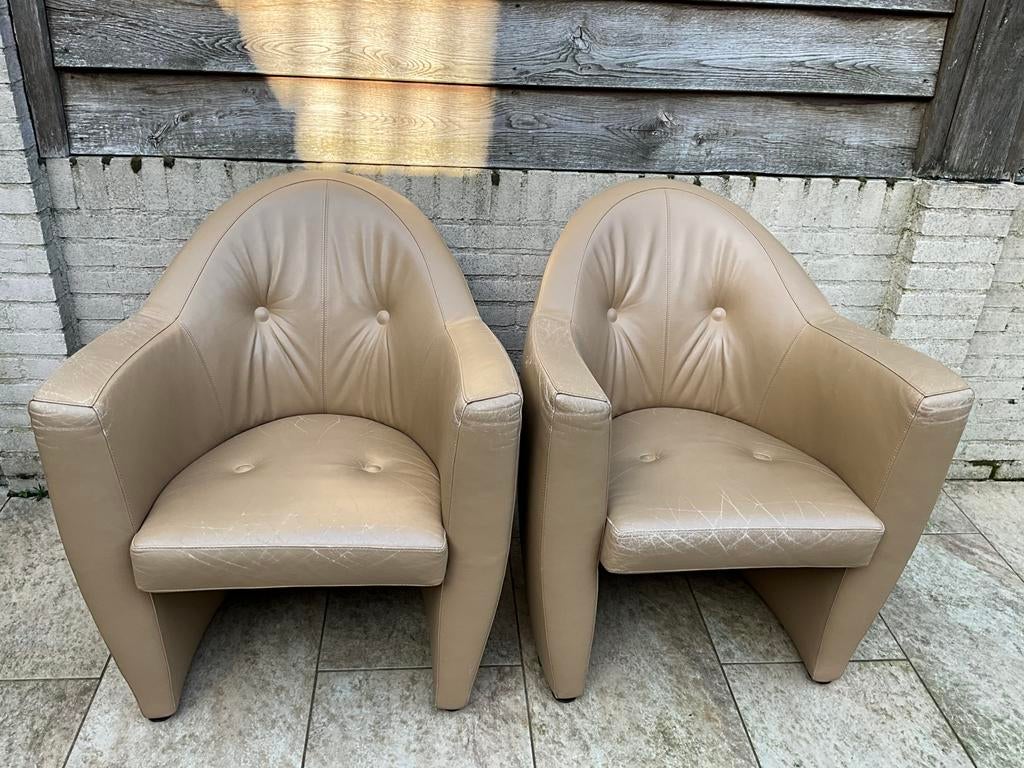 Leolux fauteuils 2 stuks €100,00, Huis en Inrichting, Ophalen of Verzenden, Gebruikt, 75 tot 100 cm, 50 tot 75 cm